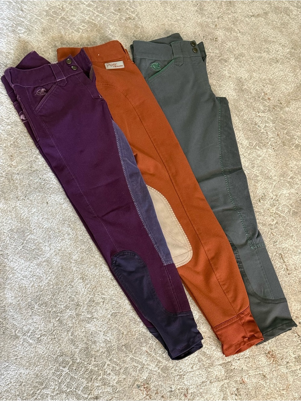 Piper Orange RidingPants breeches sz 24 - Picture 9 of 10